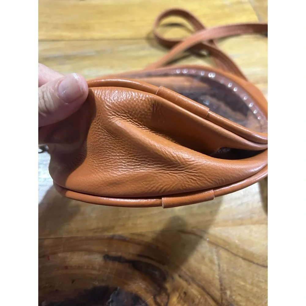 Jon Hart Design Luna‎ Bag Purse Clear Burnt Orange Texas Stadium Bag